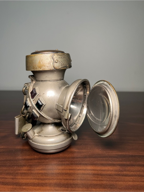 Other - Antique 1890s H. Miller Co Ltd "LITO" Bicycle Oil Lamp - Jeweled & Complete!